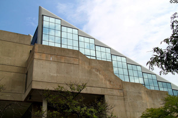 Facade details of Harvard University Science Center. Cambridge, MA.