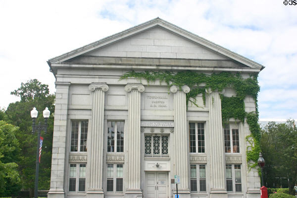 Quincy Town Hall (1844). Quincy, MA. Style: Greek revival.