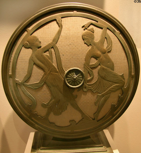 Art Deco dancing ladies Stewart Warner Radio Speaker (1927) at Kalamazoo Valley Museum. Kalamazoo, MI.