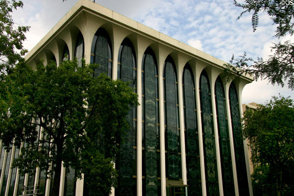 Delicate columns of 20 Washington Avenue South. Minneapolis, MN.