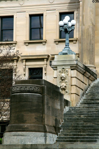 Stairway detail on Mississippi State Capitol. Jackson, MS.