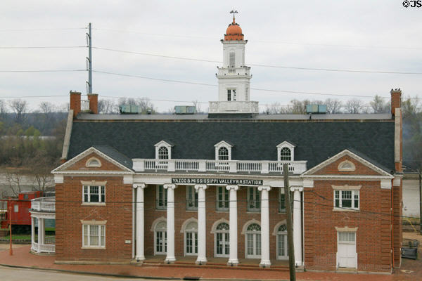 Yazoo & Mississippi Valley Railroad Station (1907) (500 Grove St.) will be Vicksburg Transportation Museum. Vicksburg, MS. Style: Georgian Revival. Architect: D.H. Burnham & Co..