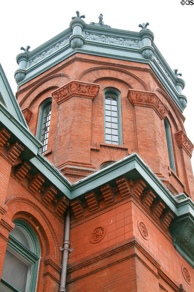Brickwork detail of Mississippi River Commission Building. Vicksburg, MS.