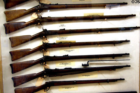 Gun collection at Virginia City Museum. Virginia City, MT.