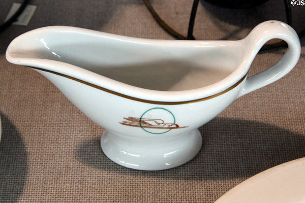 Union Pacific gravy boat china at Durham Western Heritage Museum. Omaha, NE.