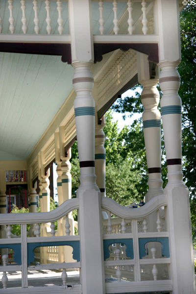 Woodwork details of Eastlake Manor House. Lincoln, NE.