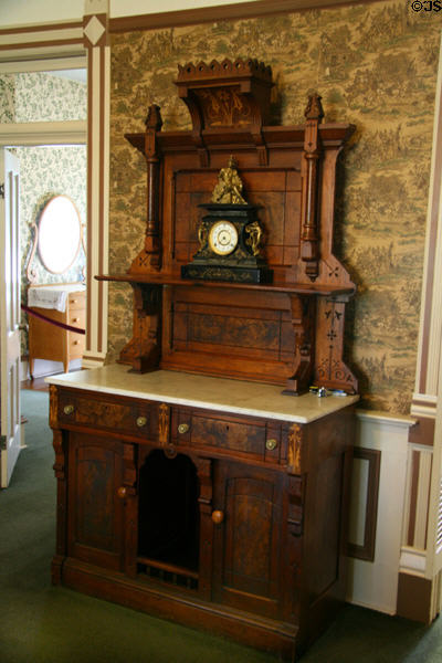 Sideboard in dining room at Scout's Rest. North Platte, NE.