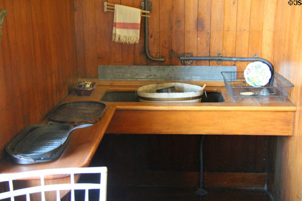Kitchen sink in Aspet at Saint-Gaudens NHS. Cornish, NH.