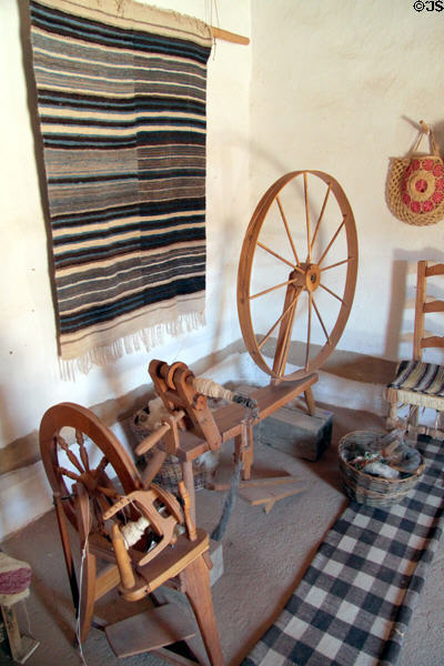 Spinning wheels at Rancho de las Golondrinas. Santa Fe, NM.