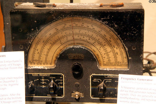 Frequency Generator (c1940) believed used by Enrico Fermi while at University of Chicago at National Museum of Nuclear Science & History. Albuquerque, NM.