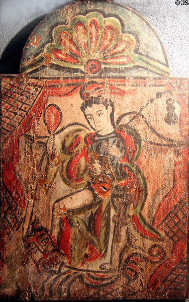 St Michael retablo by Antonio Molleno at Harwood Museum of Art. Taos, NM.