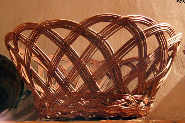 Basket in kitchen at Hacienda de los Martinez. Taos, NM.