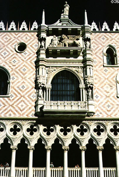Lion of Venice on facade of Venetian Hotel. Las Vegas, NV.