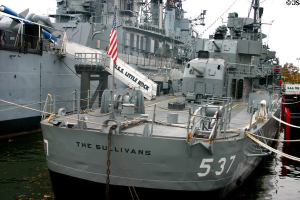 The Sullivans Destroyer DD-537 (1943) at Buffalo Naval Military Park. Buffalo, NY.