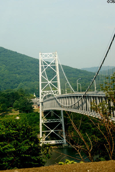 Bear Mountain suspension bridge towers. NY.