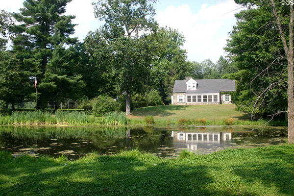 Val-Kill complex across pond. Hyde Park, NY.