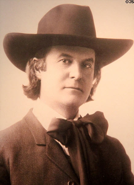 Elbert Hubbard photograph (c1905) at Roycroft Campus Powerhouse. East Aurora, NY.