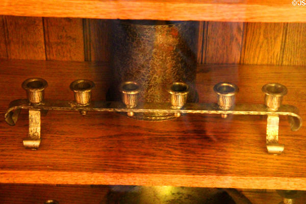 Roycroft copper candle holder at Roycroft Inn. East Aurora, NY.