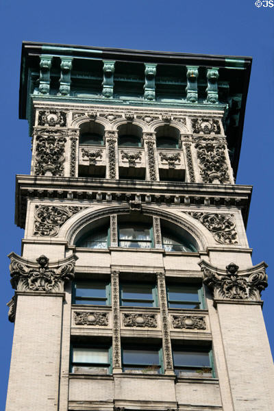 Narrow side of 487 Broadway which actually faces Broome. New York, NY.
