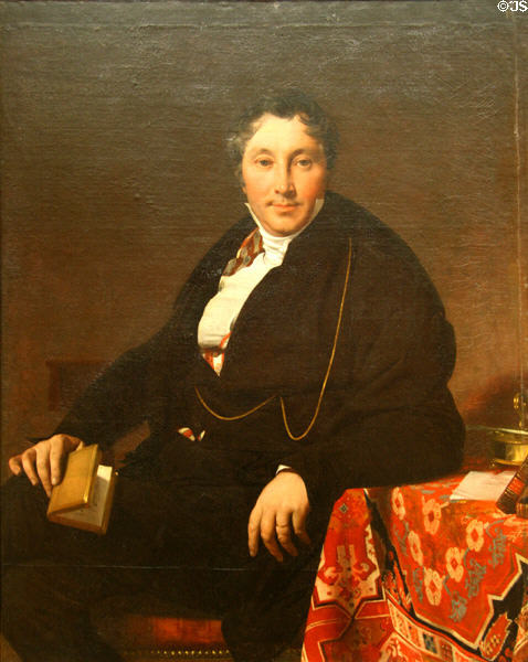 Jacques-Louis Leblanc portrait (c1823) by Jean-Auguste-Dominique Ingres at Metropolitan Museum of Art. New York, NY.