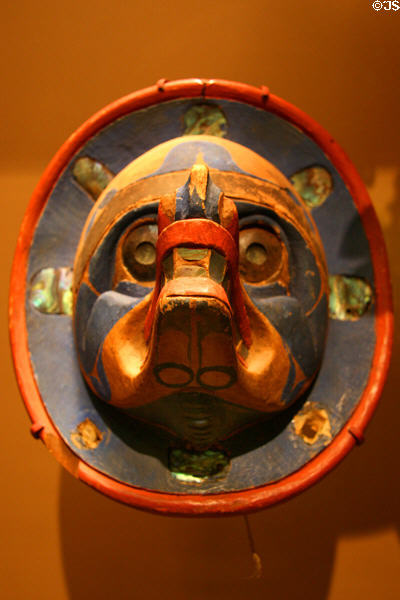 Nuxalk face headdress (c1860) at National Museum of American Indian. New York, NY.