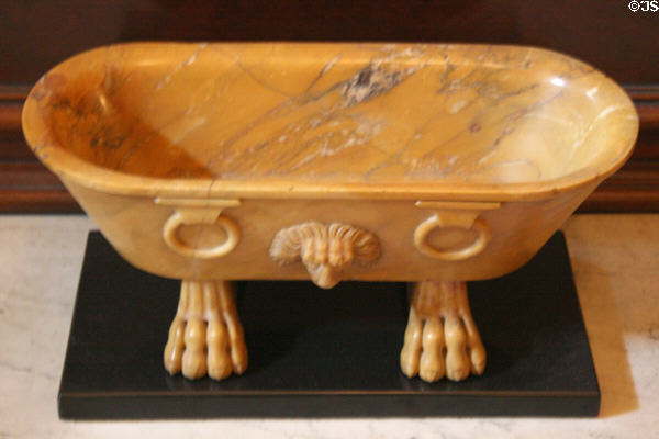 Receptacle which Roosevelt family picked up on tour of Egypt & used for calling cards at Theodore Roosevelt Birthplace. New York, NY.