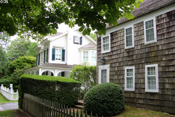 James Arrowsmith & Samuel G. Mulford Houses form Main Streetscape. East Hampton, NY.