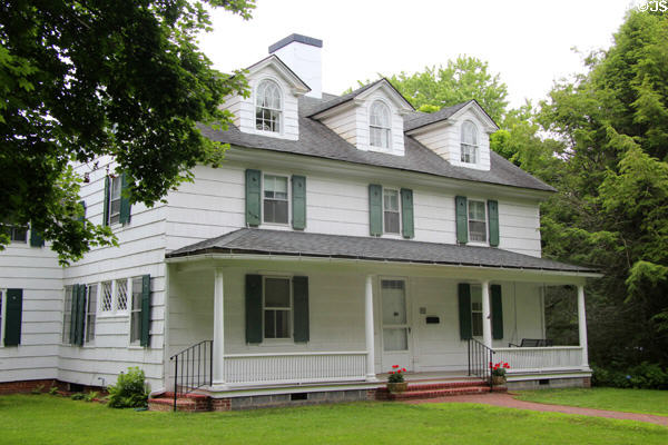David Huntting House (c1800) (102 Main St.) with dormer windows & porch added (1923). East Hampton, NY.
