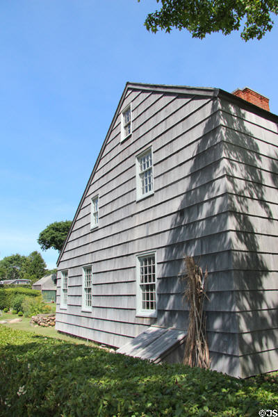 Saltbox style of Thomas Halsey Homestead. South Hampton, NY.