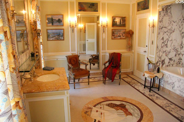 Master bathroom at Vanderbilt Mansion. Centerport, NY.