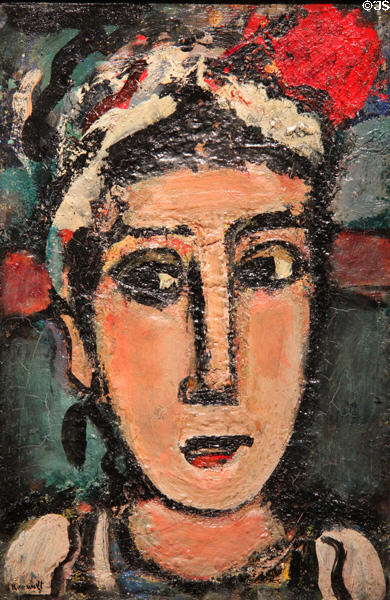 Carmencita painting (c1937) by Georges Rouault of France at Cincinnati Art Museum. Cincinnati, OH.