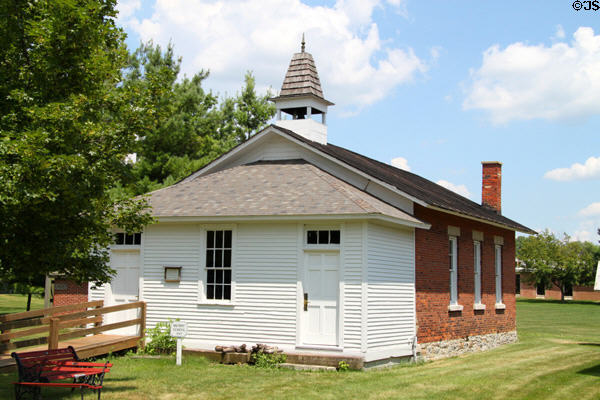 Merry school house (1864) at Historic Lyme Village Museum. Bellevue, OH.