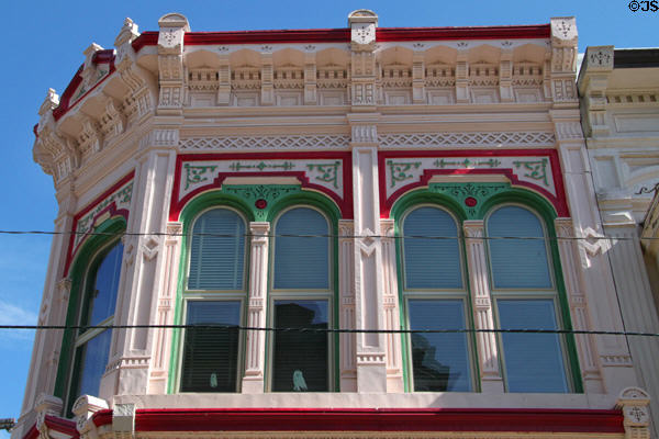 Ornate heritage commercial corner buildings (Court St.). Tiffin, OH.