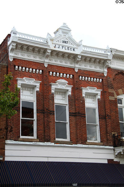 J.J. Fleck Block (1877) (187 S. Washington St.). Tiffin, OH.