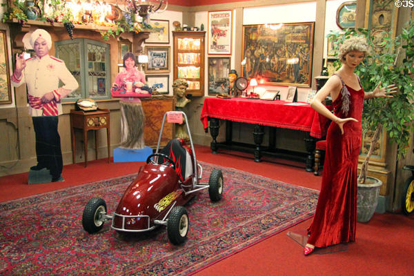 Unusual decoration at Canton Classic Car Museum. Canton, OH.