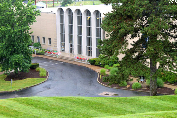 Entrance to William McKinley Presidential Museum & Library (800 McKinley Monument Drive NW). Canton, OH.