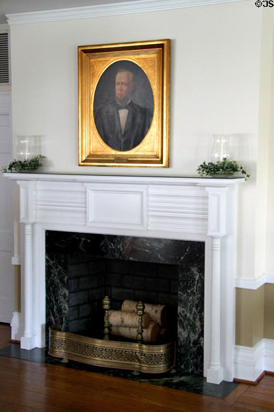 Fireplace in Buckingham House. Newark, OH.