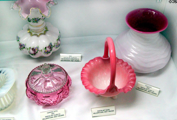 Fenton Art Glass (1939-43) from Williamstown, WV at Degenhart Paperweight & Glass Museum. Cambridge, OH.