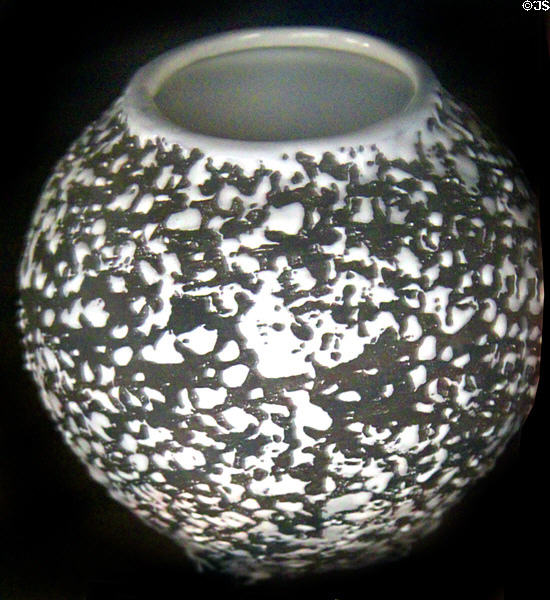 Kenwood Ceramics vase by Shawnee Pottery Co. of Zanesville at Stone Academy Museum. Zanesville, OH.