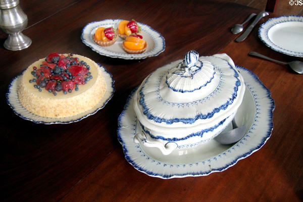 Tureen and early American foods at Johnston Farm. Piqua, OH.