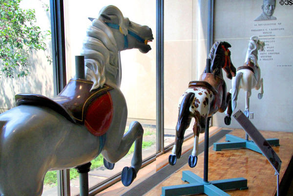 Collection of Carousel figures (1909) by Philadelphia Toboggan Co. at Cleveland History Center. Cleveland, OH.