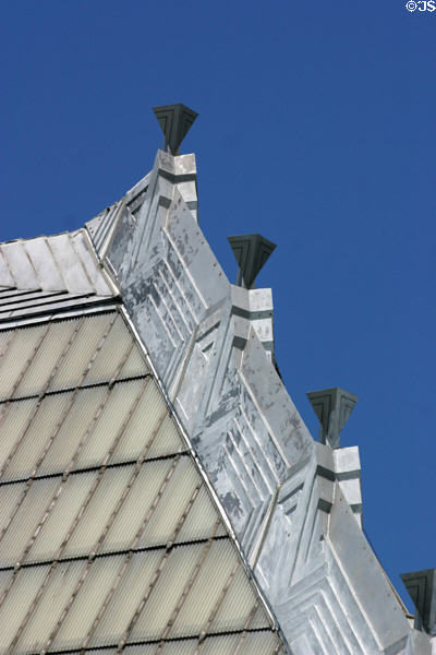 Roof ridge detail of Beth Shalom Synagogue. Philadelphia, PA.