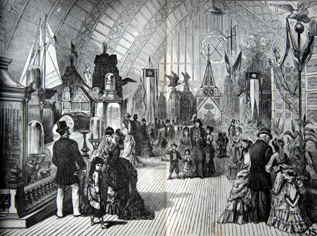 Exhibits in Agricultural Hall at Centennial Exposition. Philadelphia, PA.
