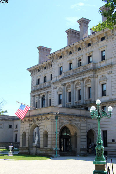 Porte-cochère entrance at The Breakers. Newport, RI.