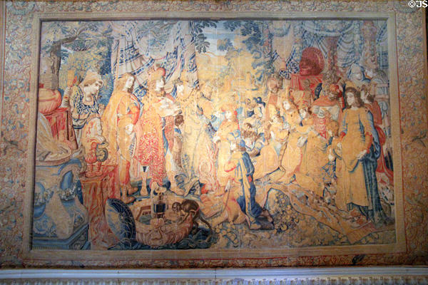 Alexander the Great receiving homage & tribute Flemish tapestry (1619) by Karel van Mander at The Breakers. Newport, RI.
