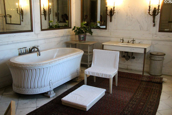 Mr. Vanderbilt's bathroom at The Breakers. Newport, RI.
