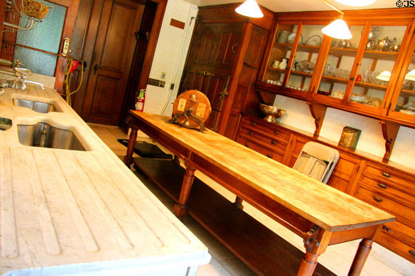Butler's pantry at The Elms. Newport, RI.