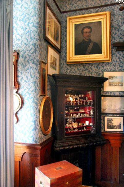 Study with paintings & collections at Kingscote. Newport, RI.