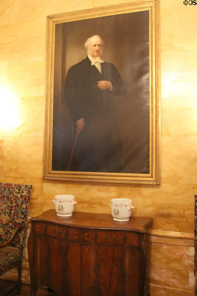 Portrait of Cornelius Vanderbilt at Marble House. Newport, RI.