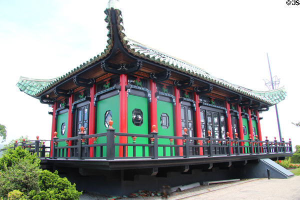 Chinese tea-house (1913) at Marble House. Newport, RI.